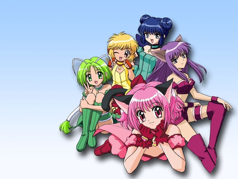 Five Anime Girls — Pink