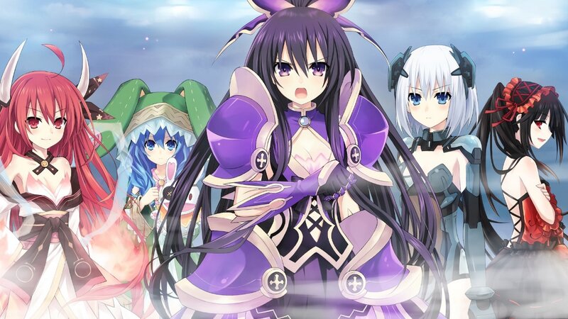 Five Anime Girls — Purple, Dramatic, Fantasy Armor