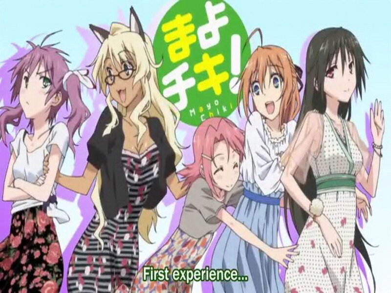 Five Anime Girls — Purple, Playful