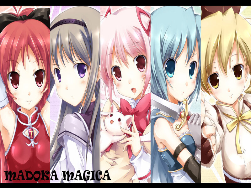 Five Anime Girls — Red