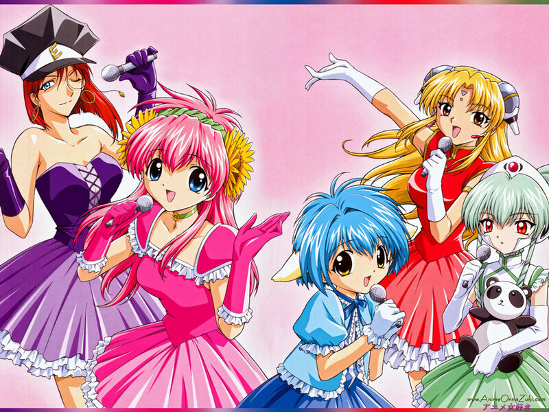 Five Anime Girls Singing — Pink