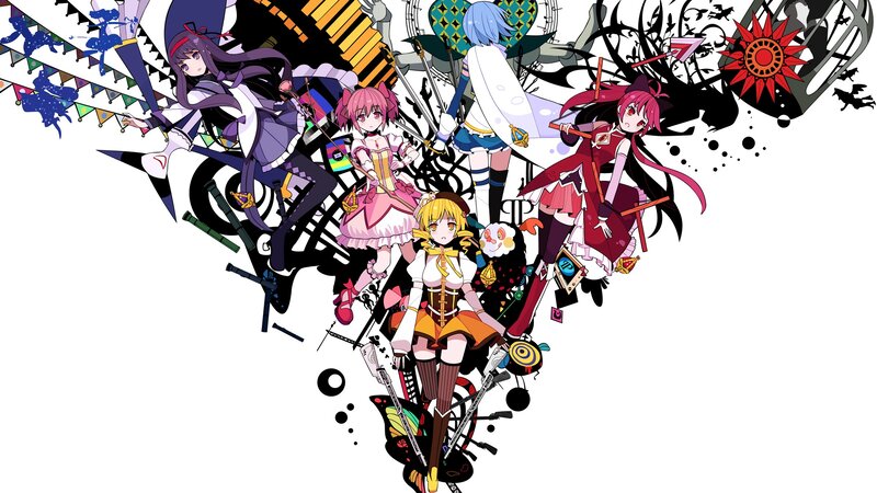 Five Anime Girls with Weapons — Black, Chaotic