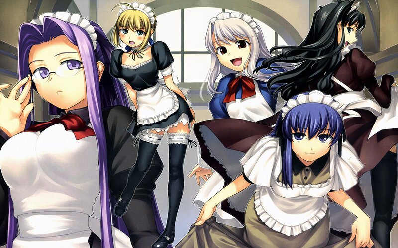 Five Anime Maids