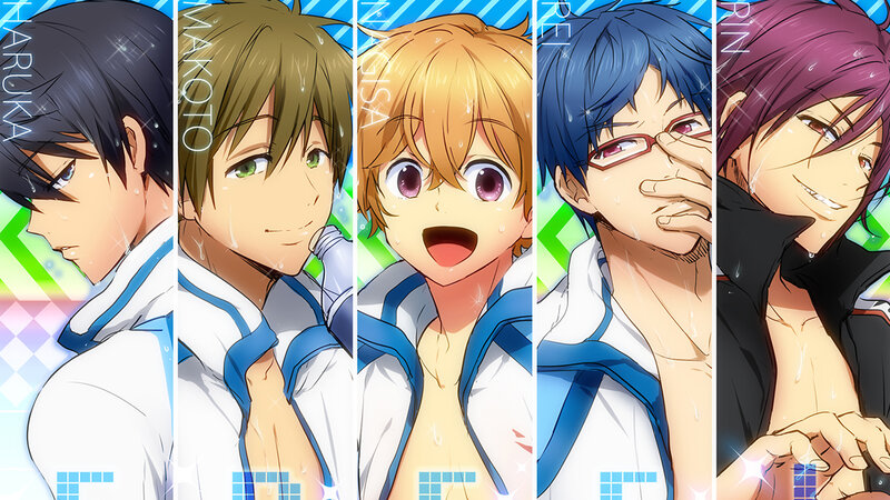 Five Anime Male Characters — Blue