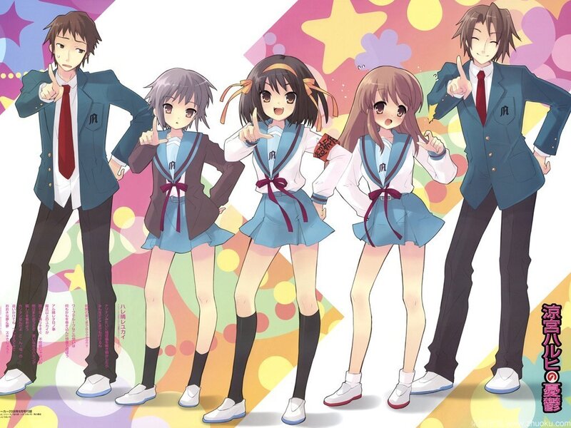 Five Anime Students