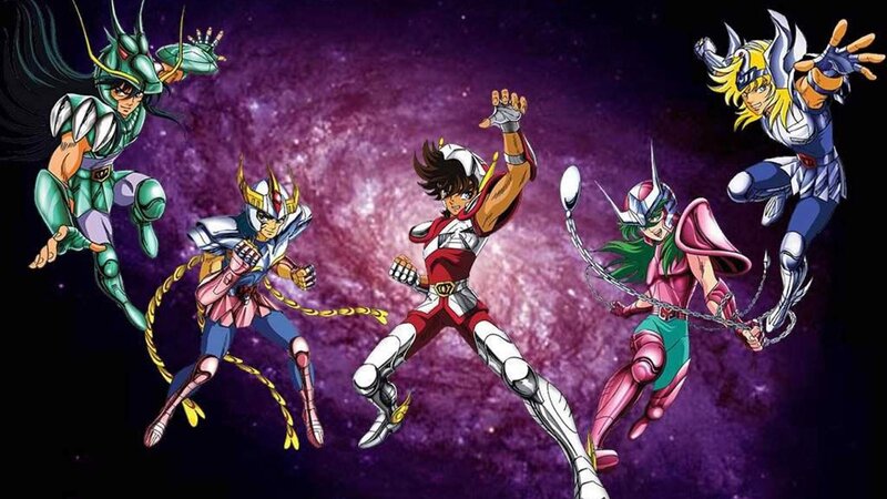 Five Anime Warriors in Armor