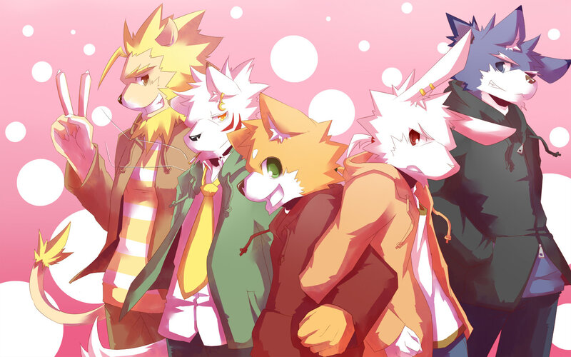 Five Anthropomorphic Characters