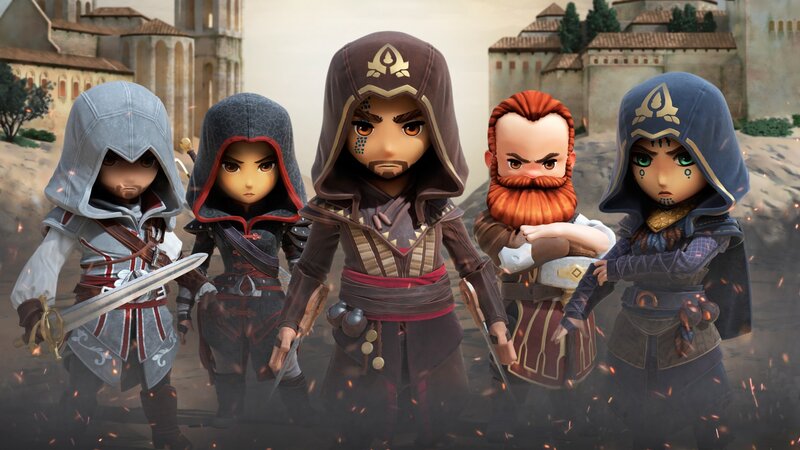 Five Assassin Characters — Brown