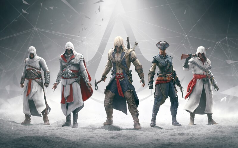 Five Assassins Standing — Gray