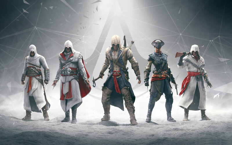 Five Assassins Standing — White