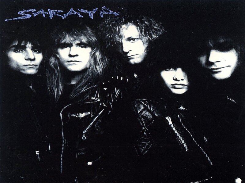 Five Band Members — Black, Serious, Photograph, Leather Jackets