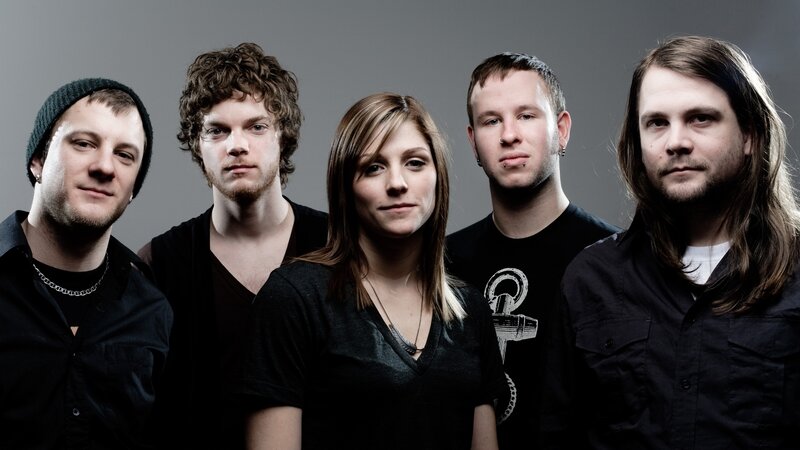 Five Band Members — Black, Serious, Photograph, People