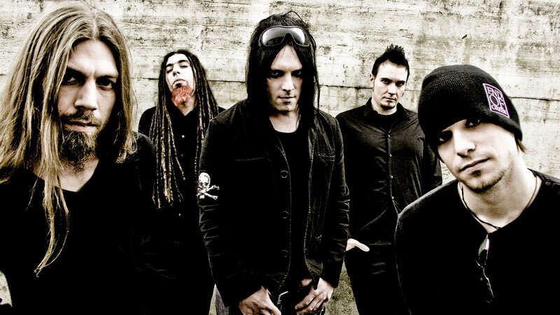 Five Band Members — Black, Serious, Photograph, Sunglasses