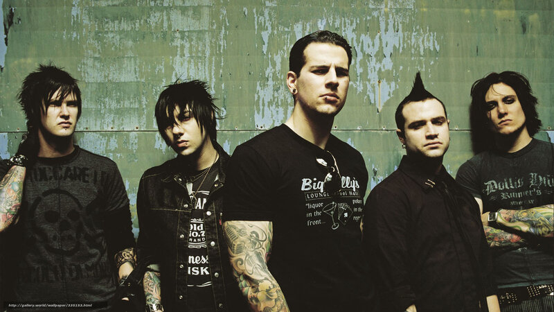 Five Band Members — Black, Serious, Photograph, Tattoos, Mohawk