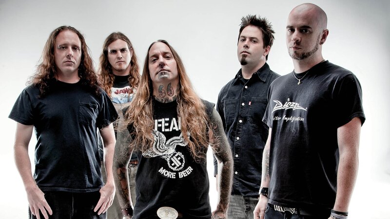 Five Band Members — Black, Serious, Photograph