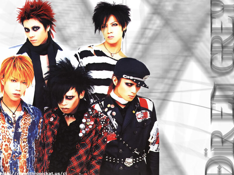 Five Band Members Posing — Black, Dramatic, Photograph, Band Members, Spiky Hair
