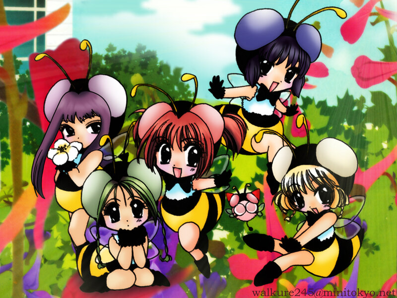 Five Bee-costumed Girls
