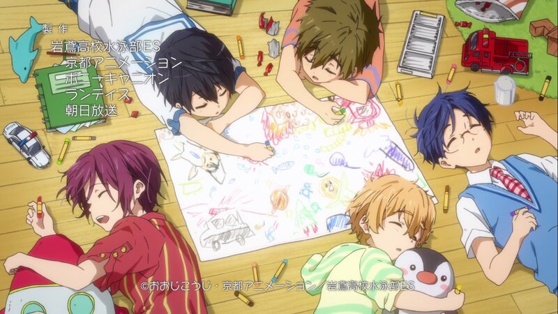 Five Boys Drawing on Floor