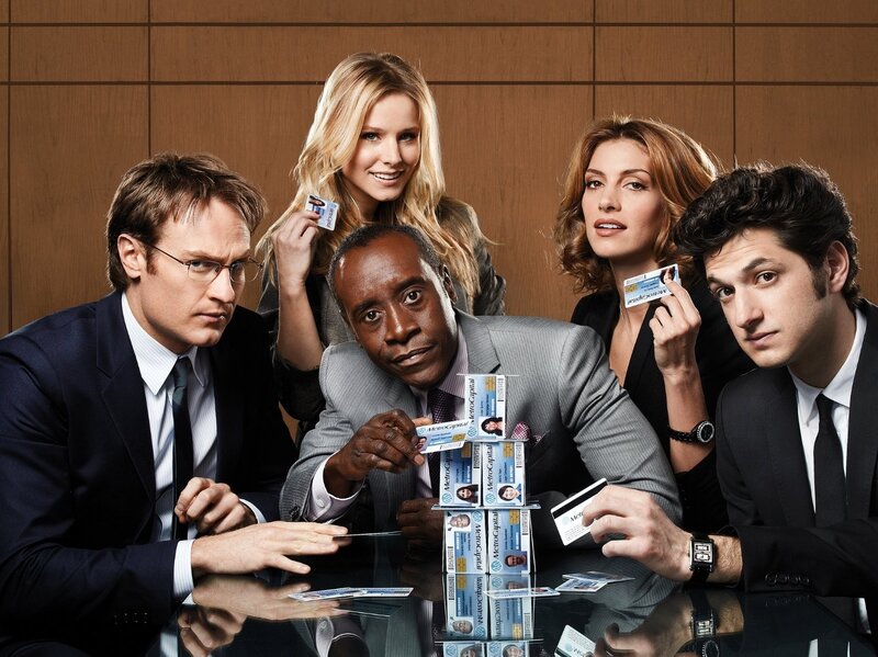 Five Businesspeople at Table