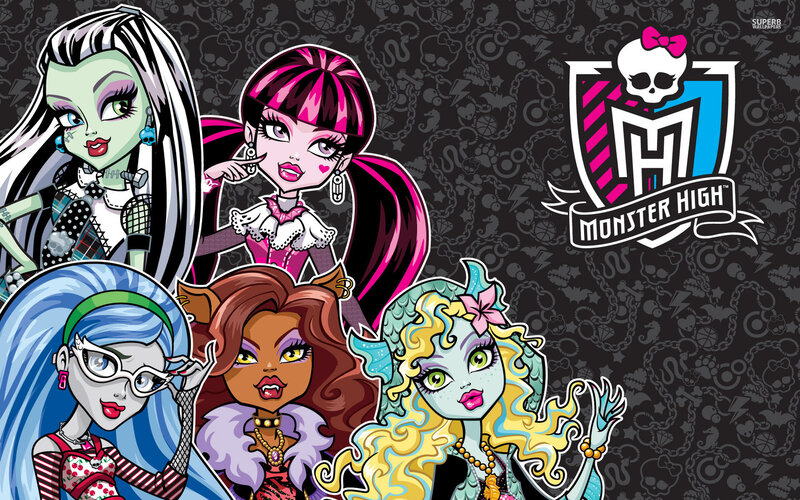 Five Cartoon Girls