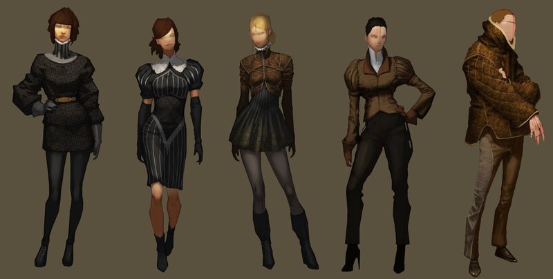 Five Character Designs