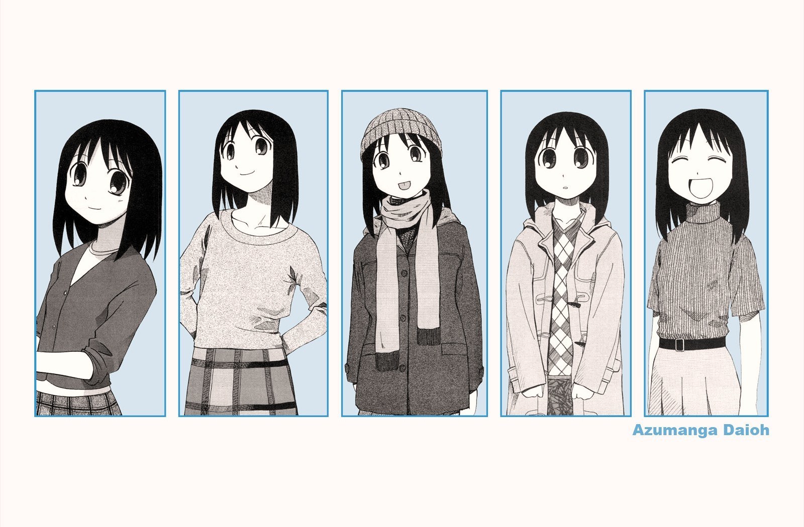 Five character outfits