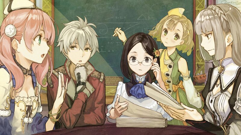 Five Characters at a Table