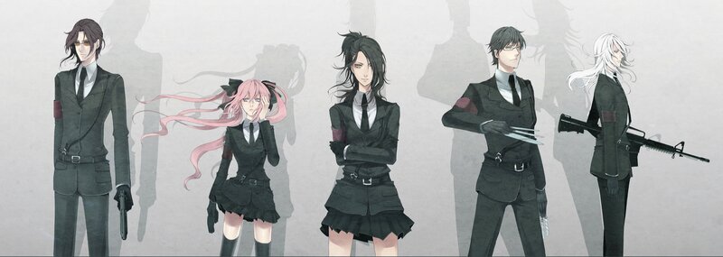 Five Characters in Black Suits — Serious