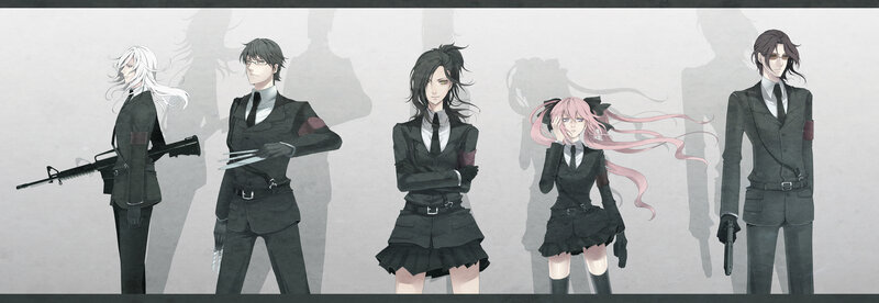 Five Characters in Black Suits