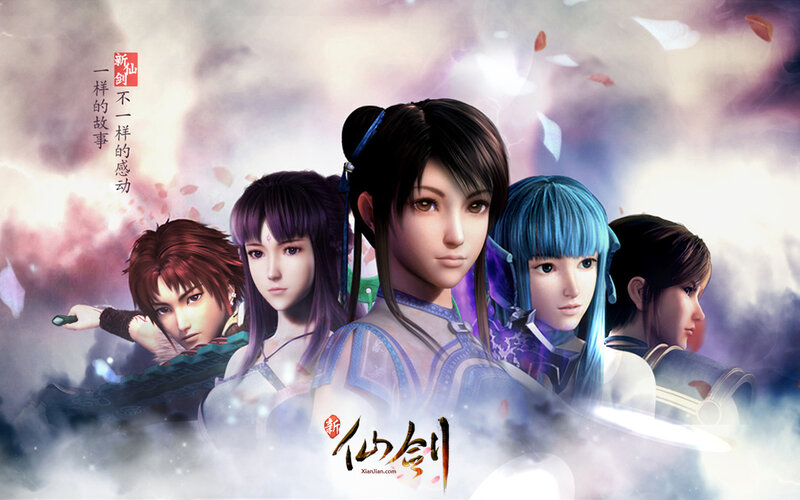 Five Characters in Fantasy Attire — Purple