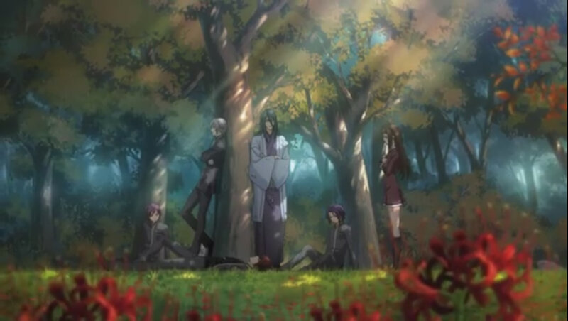 Five Characters in Forest