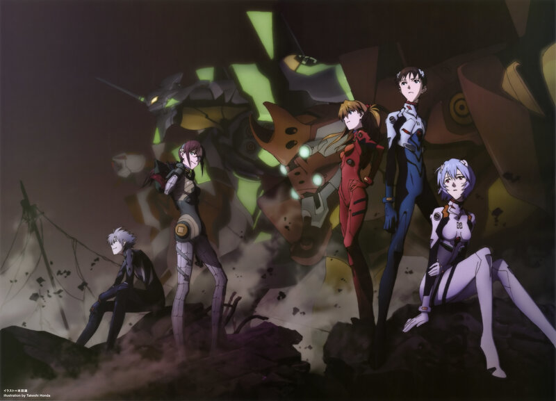 Five Characters in Mecha Suits — Purple
