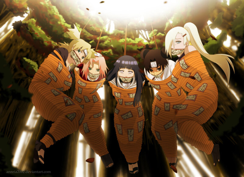 Five Characters in Orange Suits