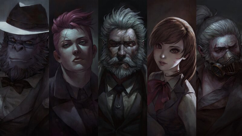 Five Characters in Portraits