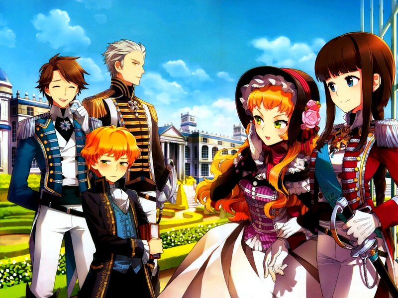Five Characters in Uniforms — Blue