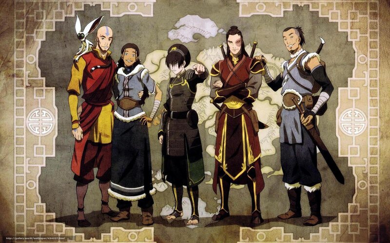 Five Characters Standing — Brown, Adventurous, Anime