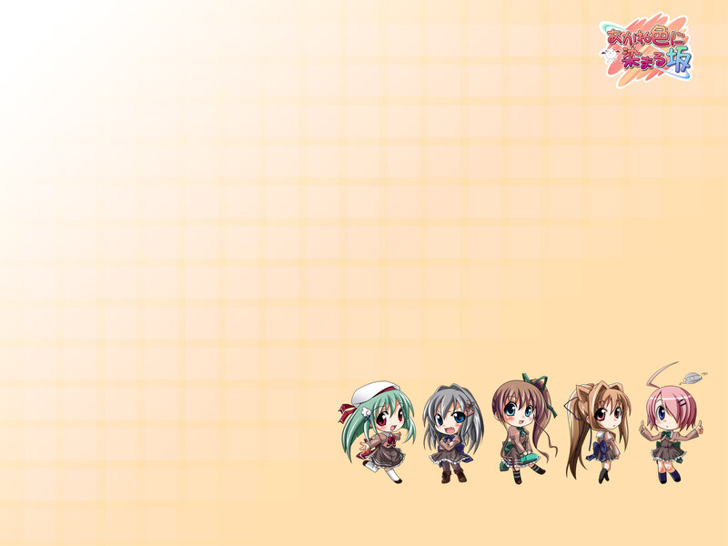 Five Chibi Anime Girls