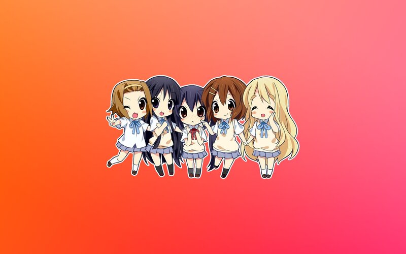 Five Chibi Girls — Orange
