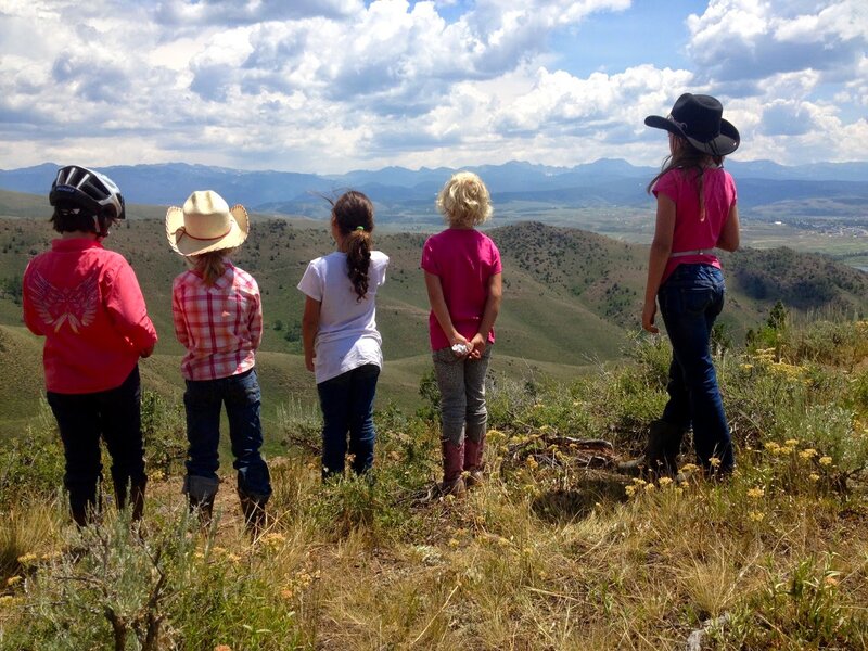 Five Children on Hillside
