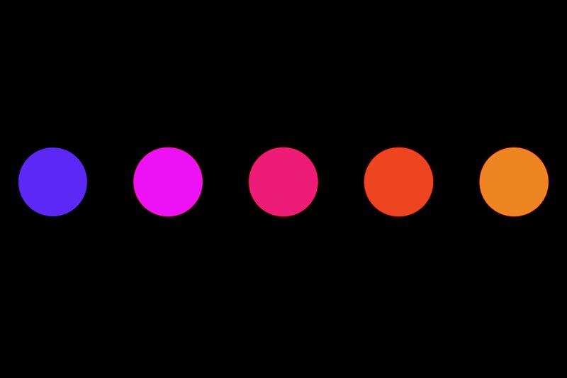 Five Colored Circles — Purple
