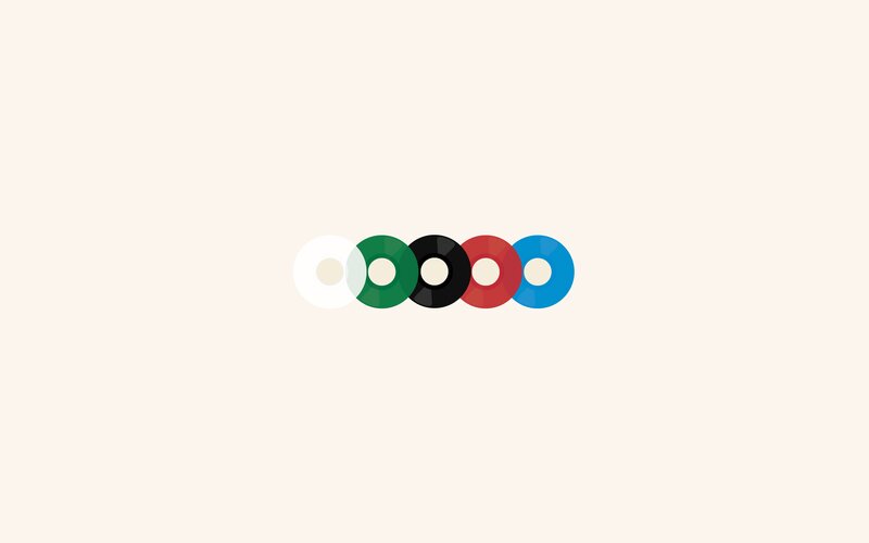 Five Colored Circles
