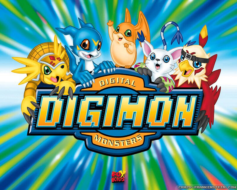 Five Digimon Characters