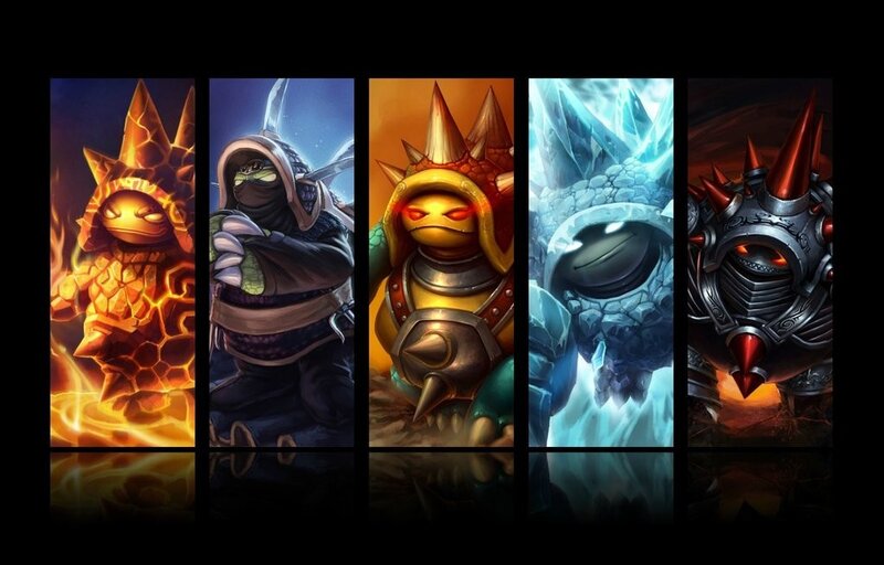 Five elemental guardians