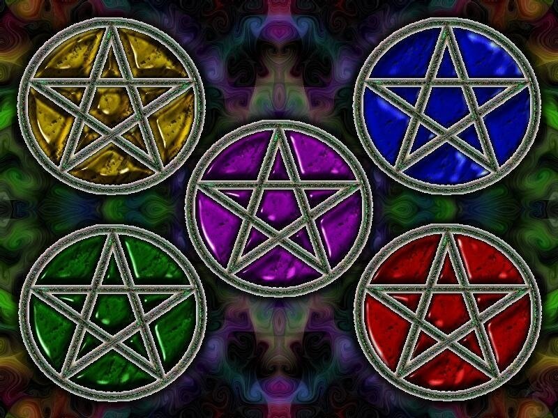 Five elemental pentagrams