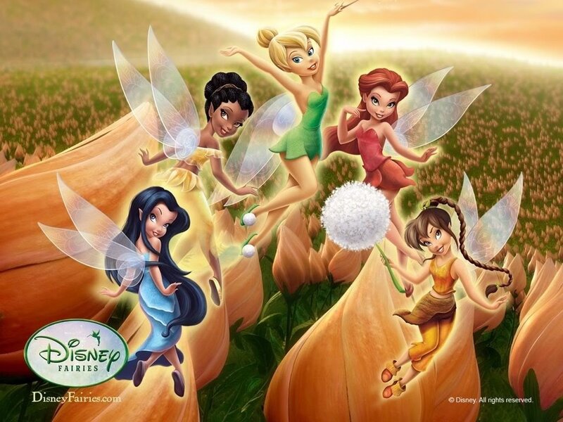 Five Fairies in a Field