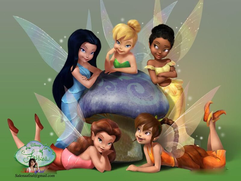 Five Fairies on a Mushroom