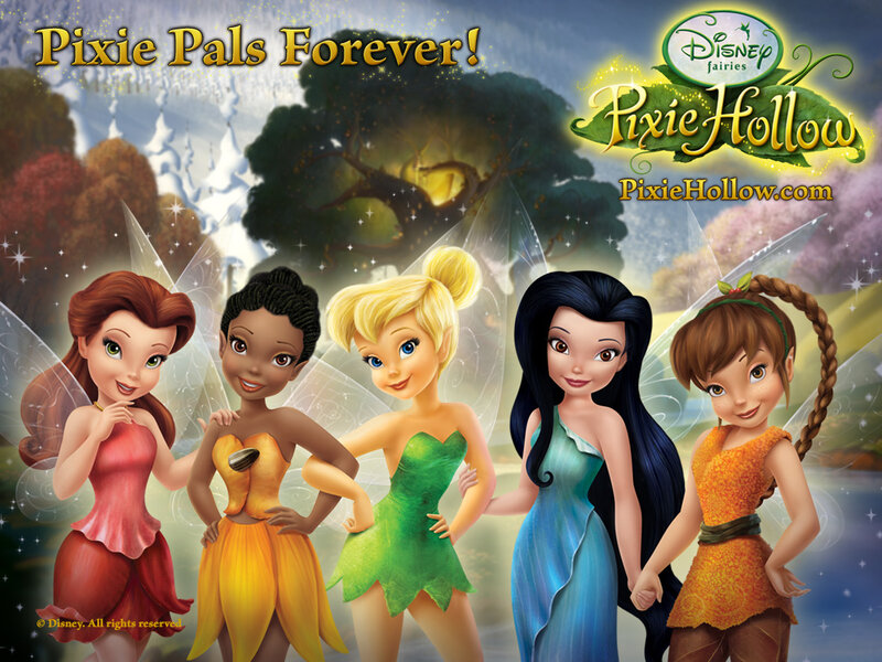Five Fairies Standing — Green