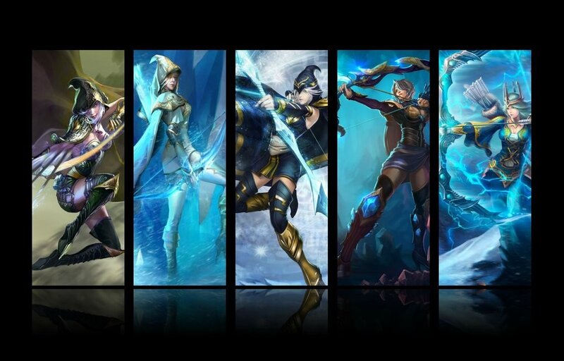Five fantasy archer characters