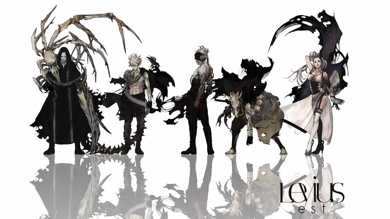 Five Fantasy Characters — Black, Dramatic, Digital Art