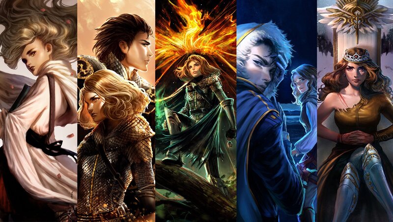 Five Fantasy Characters — Blue, Dramatic, Night